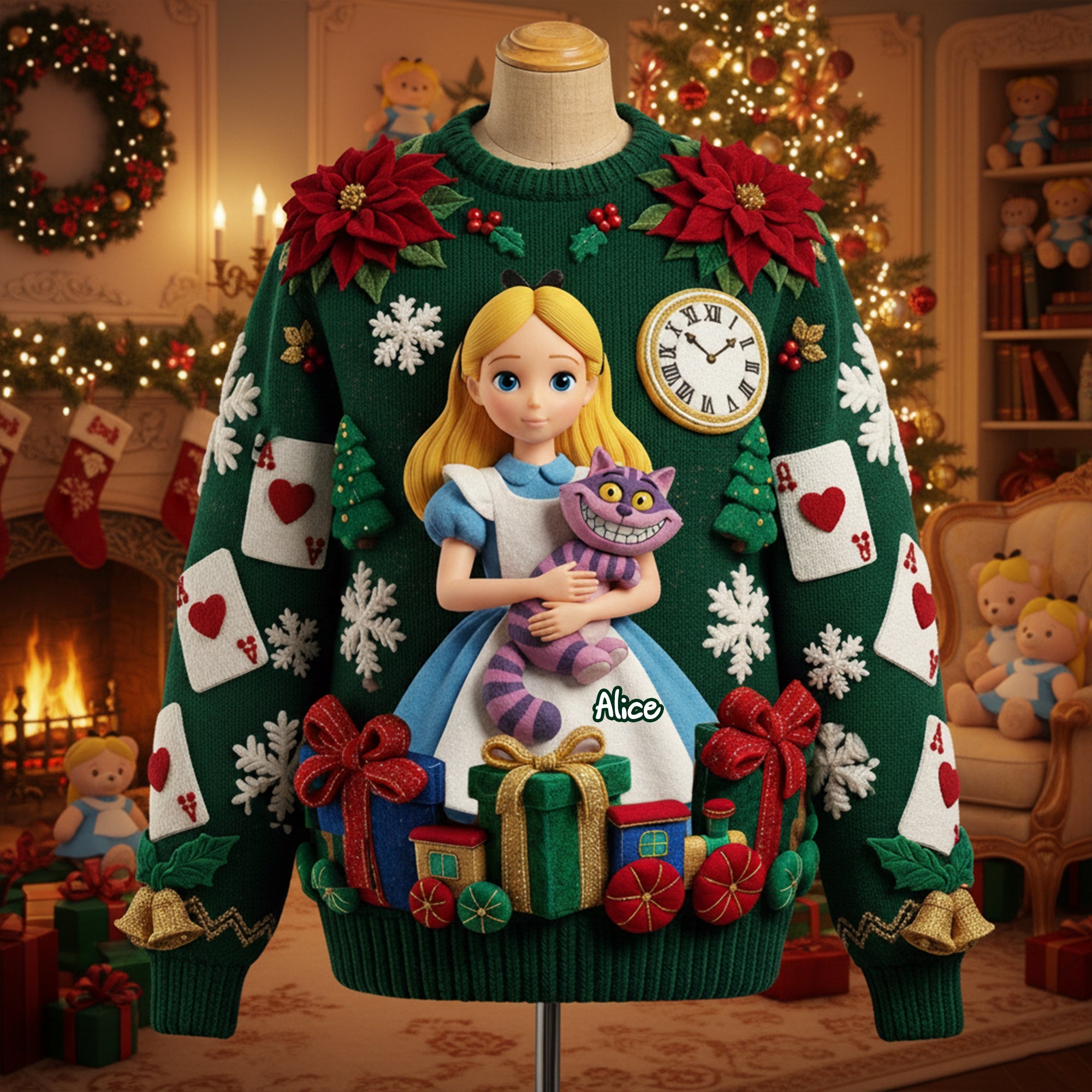 Enchanted Dreams Ugly Sweater - A Magical Gift for Fantasy Lovers AOP Products PopCulturePrints