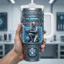 Load image into Gallery viewer, Keep Your Game On! - Futuristic Tumbler Handle, Personalized Gift for Gamers Tumbler Cup PopCulturePrints
