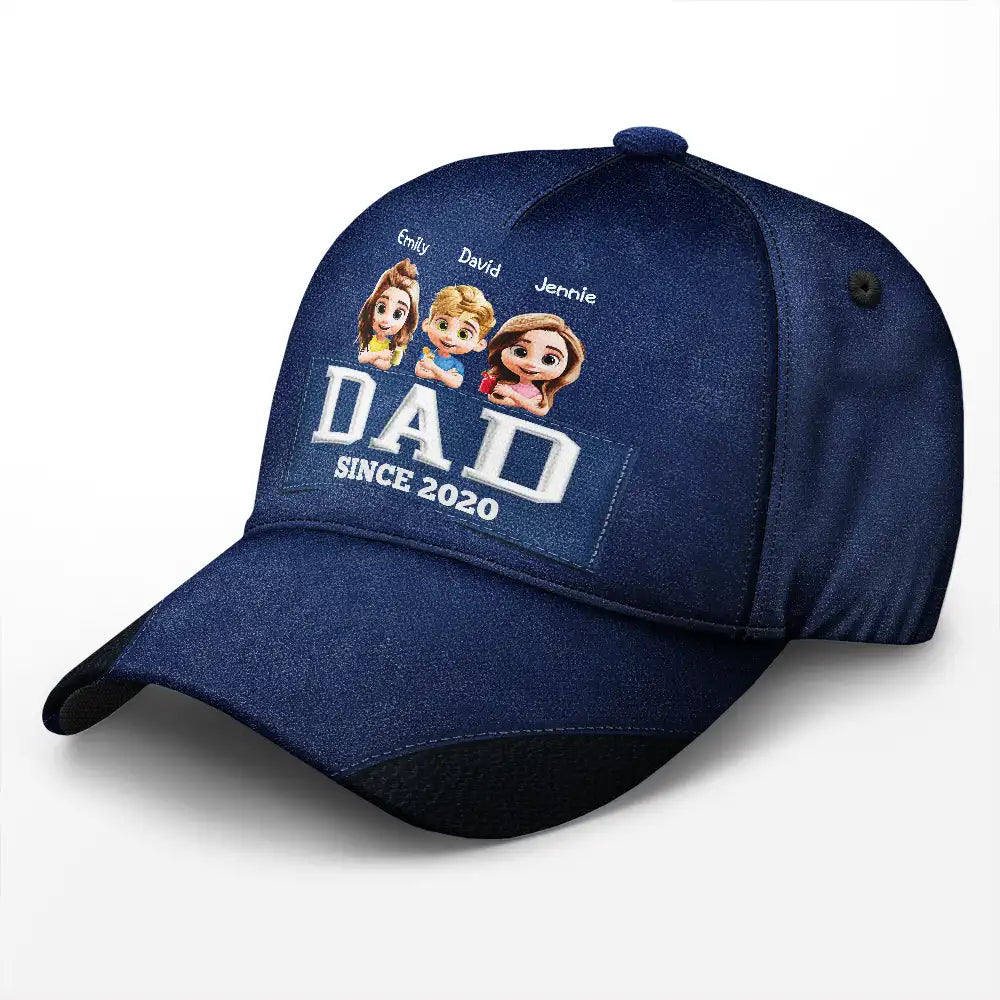 Dad & Grandpa: A Personalized Classic Cap - Celebrate Special Moments Classic Cap PopCulturePrints