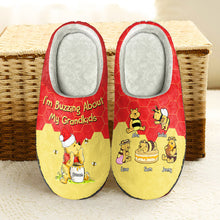 Load image into Gallery viewer, Custom Grandma Slippers with Bear Family Design Shoes PopCulturePrints
