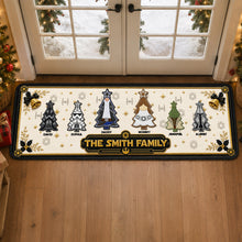 Load image into Gallery viewer, Bring Joy to Your Home with Our Christmas Tree Family Runner Rug - Personalized Gift for Families
