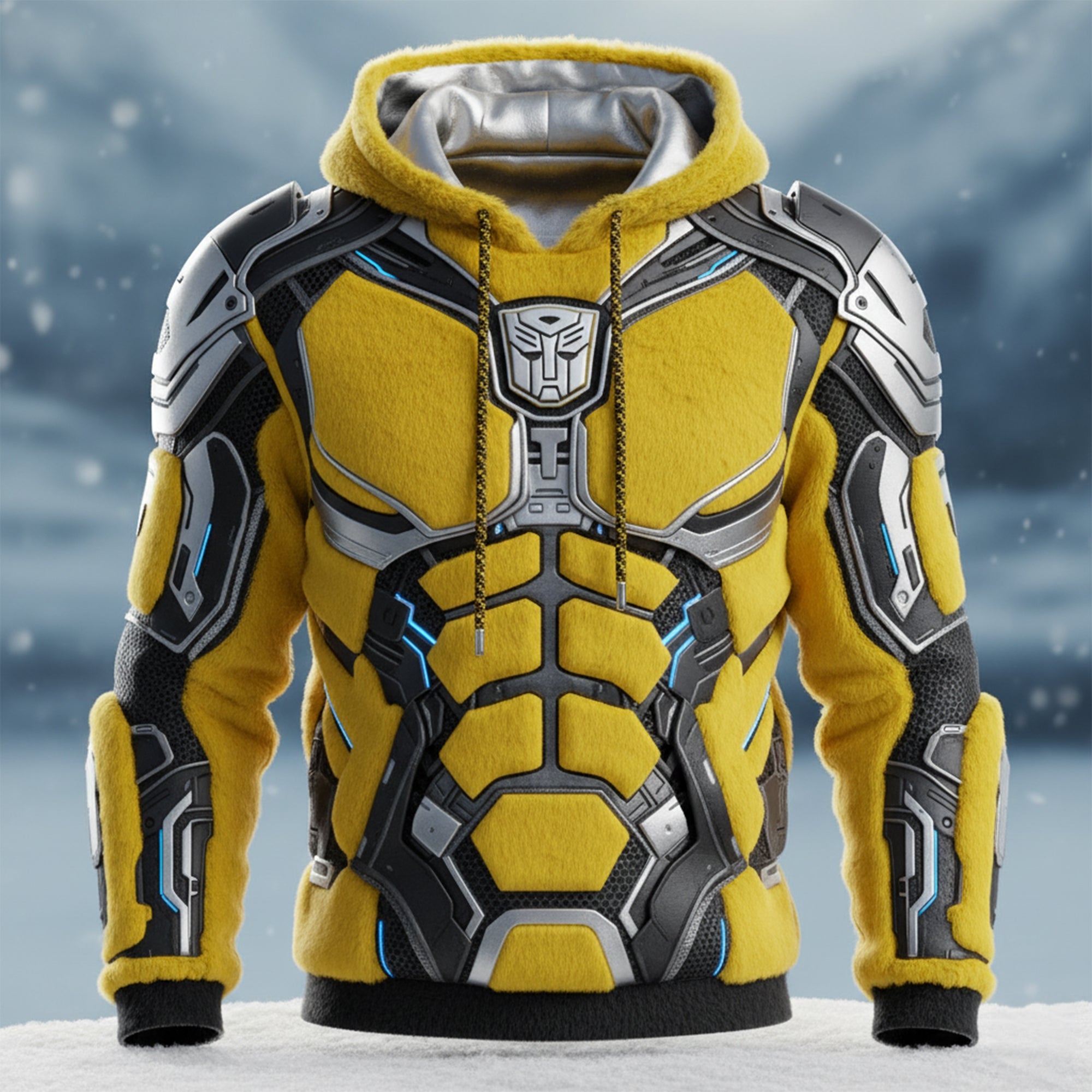 "Unleash Your Inner Hero with Cyber Armor!" - 3D Hoodie, Personalized Gift for Superhero Fans, Gamers, and Holiday Celebrations AOP Products PopCulturePrints