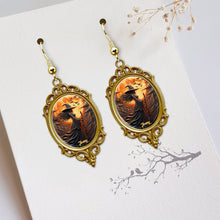 Load image into Gallery viewer, Embrace Your Inner Magic - Mystic Witch Moon Earrings - Personalized Gifts for Witch Lovers Earrings PopCulturePrints
