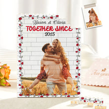 Load image into Gallery viewer, Personalized Together Since Couple Puzzle Building Blocks PopCulturePrints
