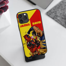 Load image into Gallery viewer, Personalized Deadpool vs Wolverine Phone Case
