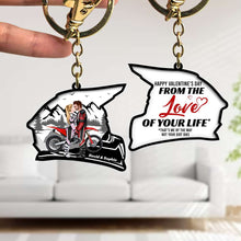 Load image into Gallery viewer, Custom Motocross Couple Keychain - Perfect Gift from Your Loved One Keychains PopCulturePrints
