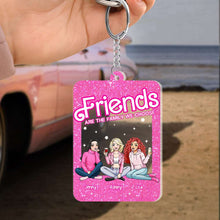 Load image into Gallery viewer, Personalized Best Friend Keychain - Friends Are the Family We Choose Keychains PopCulturePrints
