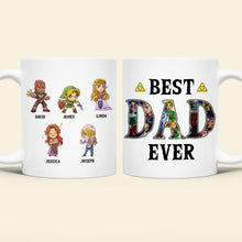 Load image into Gallery viewer, Personalized Best Dad Ever Coffee Mug - Pop Culture Characters
