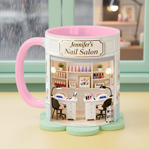 Your Personalized Nail Salon Coffee Mug - A Unique Gift for Nail Enthusiasts Coffee Mug PopCulturePrints