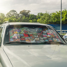 Load image into Gallery viewer, Personalized Horror Book Lovers Windshield Sunshade Doormat PopCulturePrints

