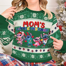 Load image into Gallery viewer, Personalized Ugly Christmas Sweater for Mom - Mom&#39;s Little Mischief Ugly Christmas Sweater PopCulturePrints
