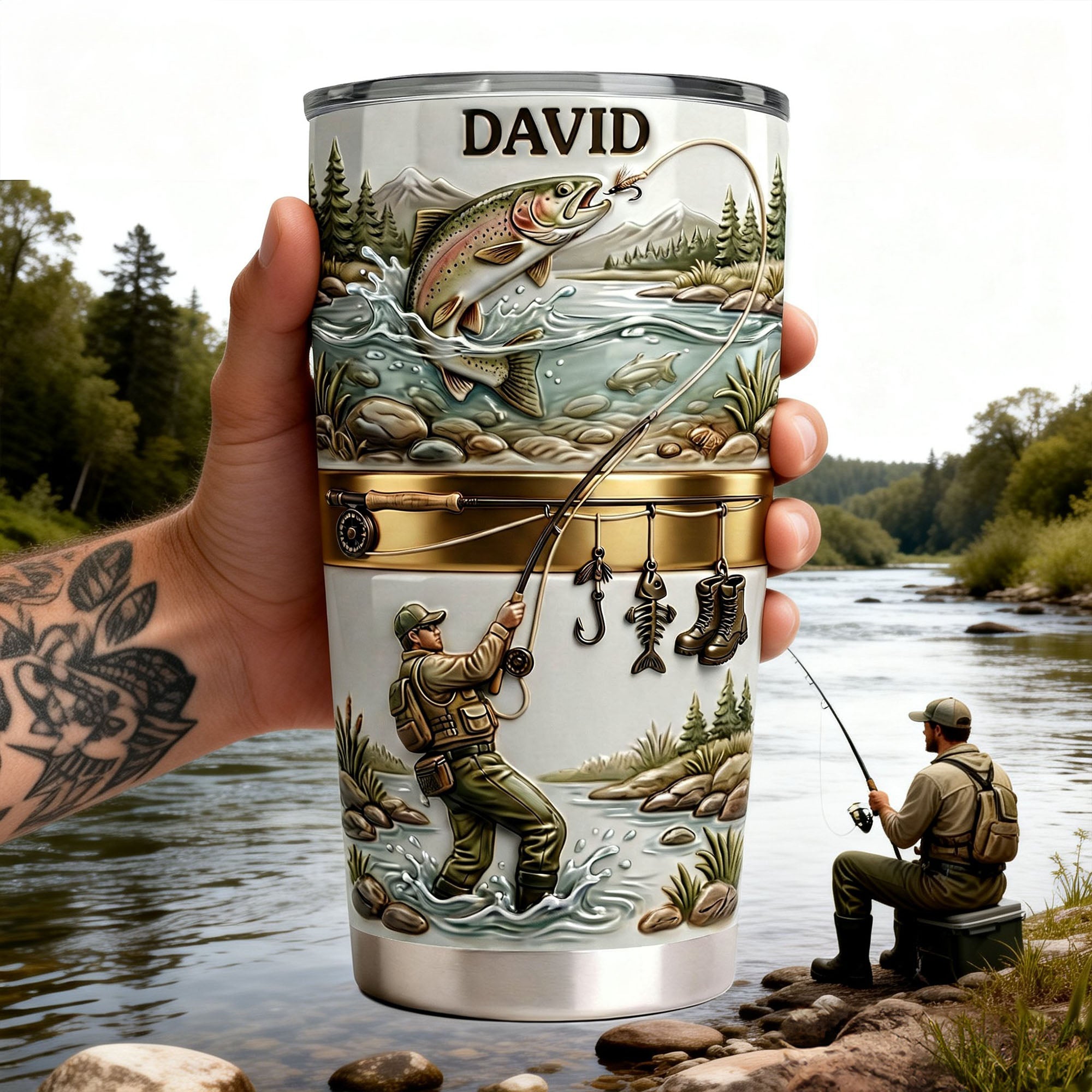 Lake Days Fishing Tumbler - Personalized Gifts for Fishing Lovers