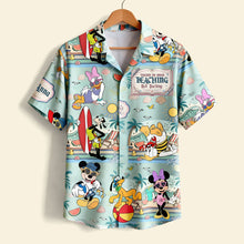 Load image into Gallery viewer, “Teachers Deserve a Break!” - Happy Teacher On Summer Hawaiian Shirt - Personalized Gift for Educators, Friends, &amp; Loved Ones Hawaiian Shirts PopCulturePrints
