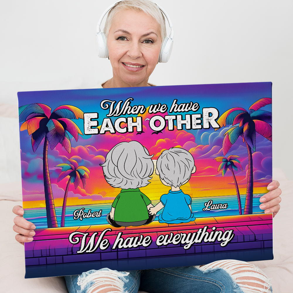 Personalized Couple Canvas Print - A Perfect Gift for Lovebirds Poster & Canvas PopCulturePrints