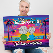 Load image into Gallery viewer, Personalized Couple Canvas Print - A Perfect Gift for Lovebirds Poster &amp; Canvas PopCulturePrints
