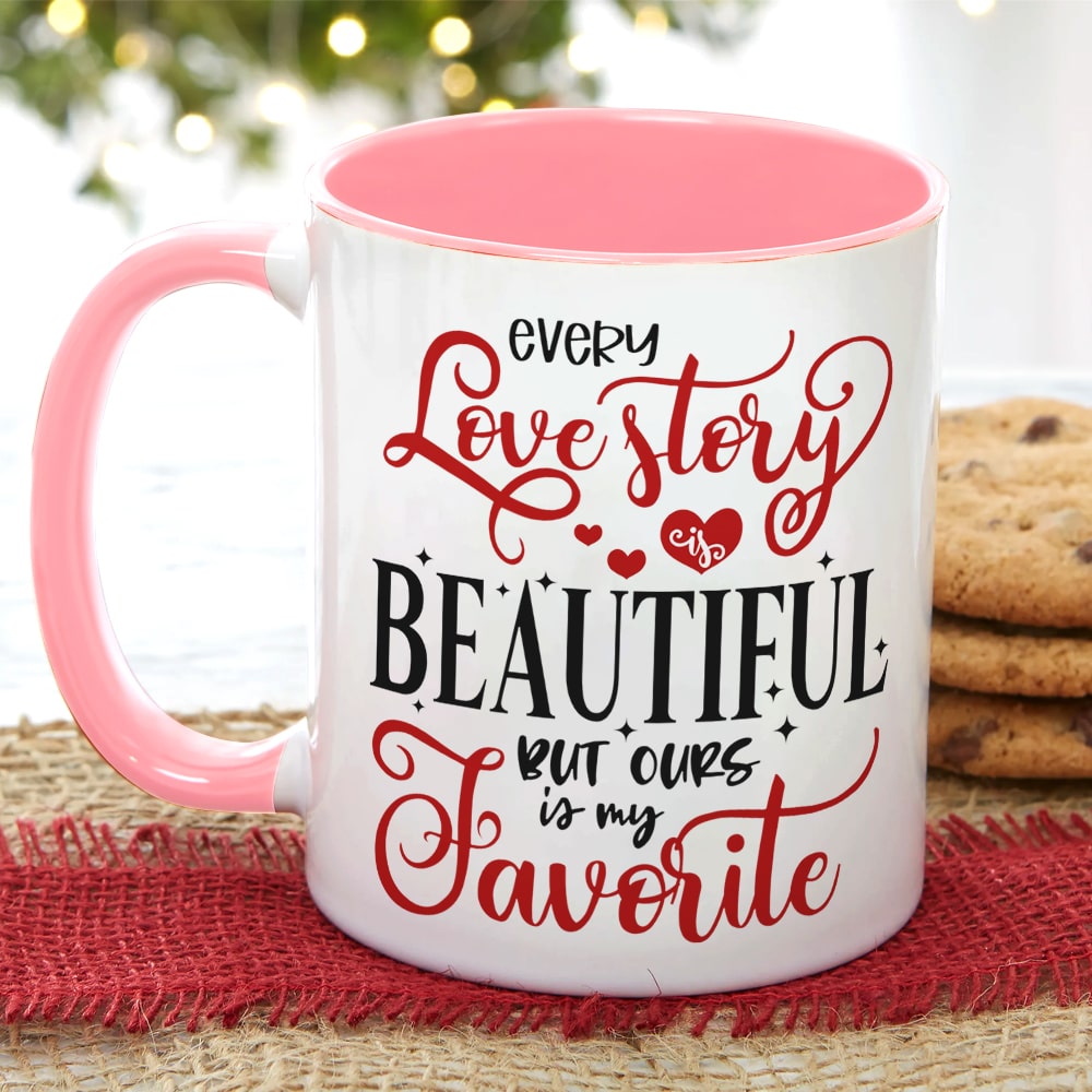 Personalized Christmas Couple Mug | Unique Valentine’s Day Gifts for Couples Coffee Mug PopCulturePrints