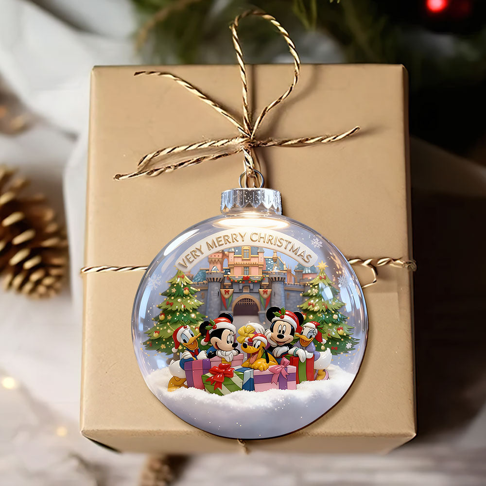 "Very Merry Christmas, Celebrate the Season!" - Cute Merry Christmas Acrylic Ornament - Personalized Gift for Friends, Family, and Loved Ones Ornament PopCulturePrints
