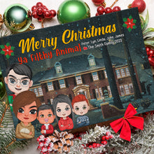 Load image into Gallery viewer, Personalized Merry Christmas Ya Filthy Animal Family Door Mat Doormat PopCulturePrints
