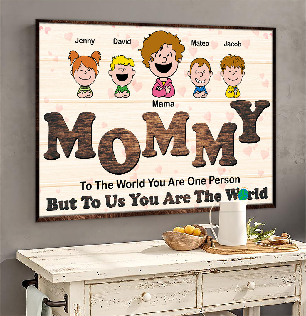 Personalized Mommy Canvas - Heartfelt Family Gift Poster & Canvas PopCulturePrints