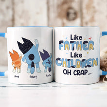 Load image into Gallery viewer, Custom Cartoon Family Mug - Like Father Like Children Coffee Mug PopCulturePrints
