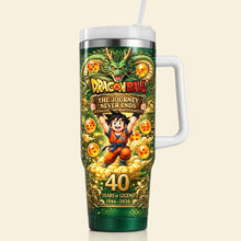 Load image into Gallery viewer, Dragon Ball - The Journey Never Ends Tumbler - Personalized Gift for Fans Tumbler Cup PopCulturePrints
