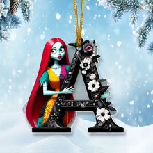 Load image into Gallery viewer, Personalized Christmas Ornament - Alphabet Design with Festive Touch Ornament PopCulturePrints
