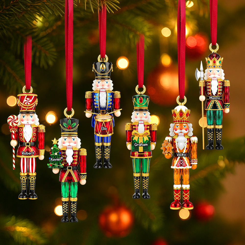 "Celebrate the Joy of Christmas with Personalized Nutcracker Ornaments" - Custom Shape Acrylic Ornament - Gift for Friends, Family, Kids, Colleagues Ornament PopCulturePrints