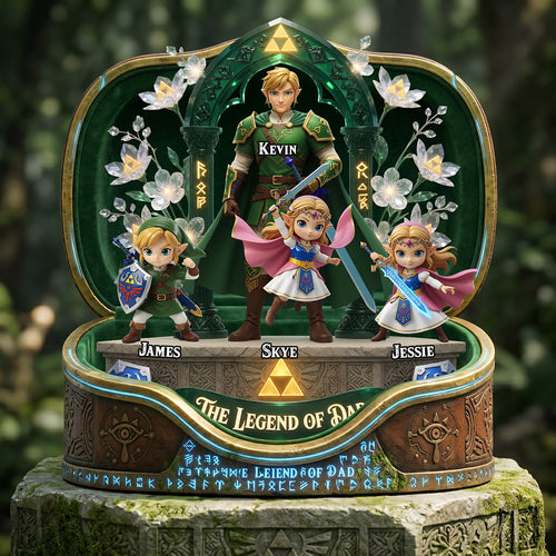 Adventure Dad’s Legacy - Personalized Acrylic Plaque for Dads and Kids Shaped Plaques PopCulturePrints