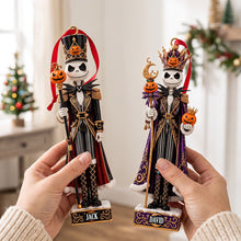 Load image into Gallery viewer, “Celebrate the Magic of Christmas with a Skeleton Nutcracker!” - Personalized Christmas Ornament - Custom Gift for Friends, Family, and Loved Ones.
