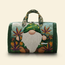 Load image into Gallery viewer, &quot;Celebrate Your Unique Style with a Chill Gnome Duffle Bag&quot; - Personalized Quilted Duffle Bag for Gnome Lovers Quilted Duffle Bag PopCulturePrints
