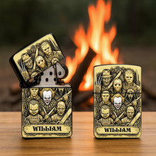 Load image into Gallery viewer, “Ignite the Fear!” – Terrifying Faces Movie Lighter – Personalized Gift for Horror Fans Lighter PopCulturePrints
