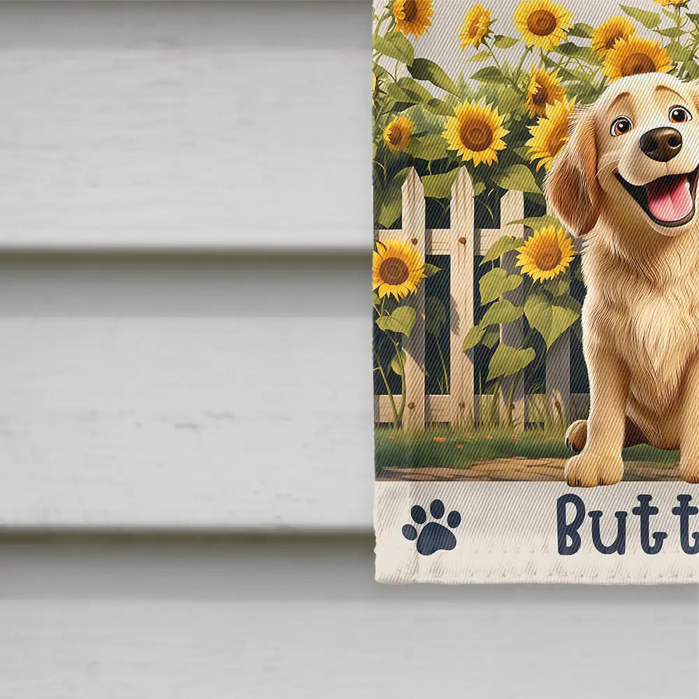 Welcome! We Hope You Brought Treats - Personalized Dog Flag Flag PopCulturePrints