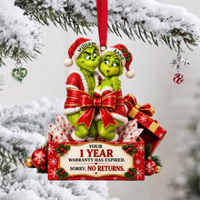 Load image into Gallery viewer, Love Tied with a Bow: Personalize Your Couple Ornament for Christmas Ornament PopCulturePrints

