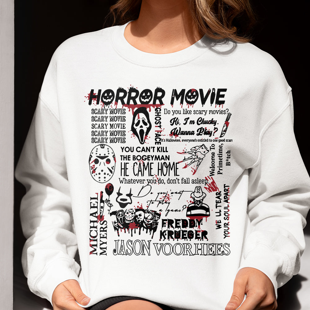 Horror Movie Themed Sweatshirt - Personalized