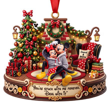 Load image into Gallery viewer, Stuck On You Christmas Ornament - Personalized Gifts For Couple 07TOQN230926 Ornament PopCulturePrints
