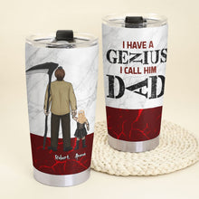 Load image into Gallery viewer, Personalized Genius Dad Tumbler - Unique Father&#39;s Day Gift Tumbler Cup PopCulturePrints
