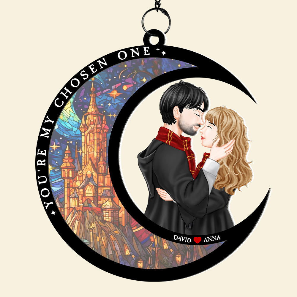 Personalized Magic Castle Couple Ornament - You're My Chosen One