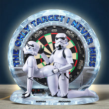 Load image into Gallery viewer, The Only Target I Never Miss - Personalized Humorous Light Box for Couples Light Box PopCulturePrints
