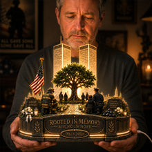 Load image into Gallery viewer, Rooted in Memory - 911 Memorial Acrylic Light Box - Personalized Gifts for Remembrance
