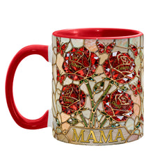 Load image into Gallery viewer, "Cherish Every Sip with Personalized Love" - Roses Mom And Kids Coffee Mug - Custom Gift for Mom, Grandma, and Loved Ones Coffee Mug PopCulturePrints
