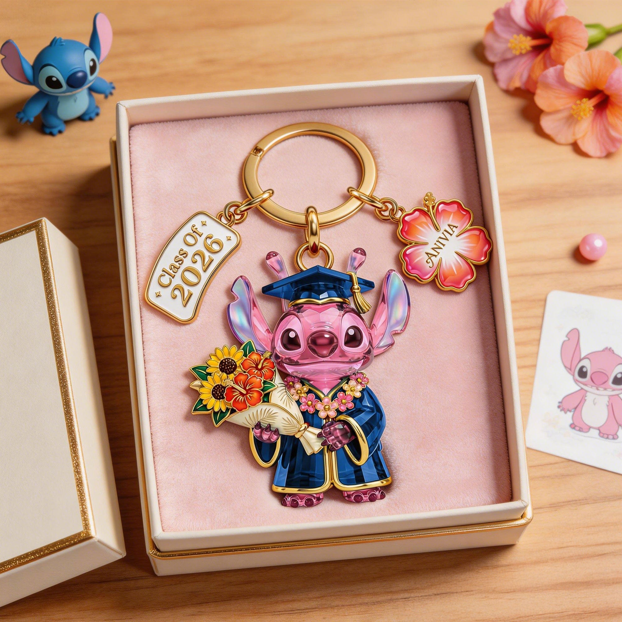 "Celebrate Success with a Personalized Touch - 2026 Graduation Acrylic Tag Keychain for Graduates"