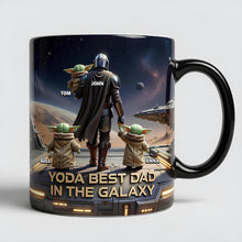 Load image into Gallery viewer, “Yoda Best Dad in the Galaxy” - Personalized Magic Mug for Dads, Grandpas, and More Coffee Mug PopCulturePrints
