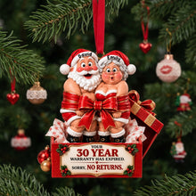 Load image into Gallery viewer, “Your 30 Year Warranty Has Expired!” - Personalized Christmas Ornament for Couples

