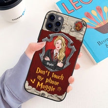 Load image into Gallery viewer, Personalized Harry Potter Themed Phone Case - Don&#39;t Touch My Phone Muggle
