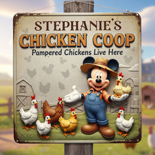 Load image into Gallery viewer, Cute Chicken Coop Metal Sign - Personalized Gift for Farmers and Chicken Lovers Metal Signs PopCulturePrints
