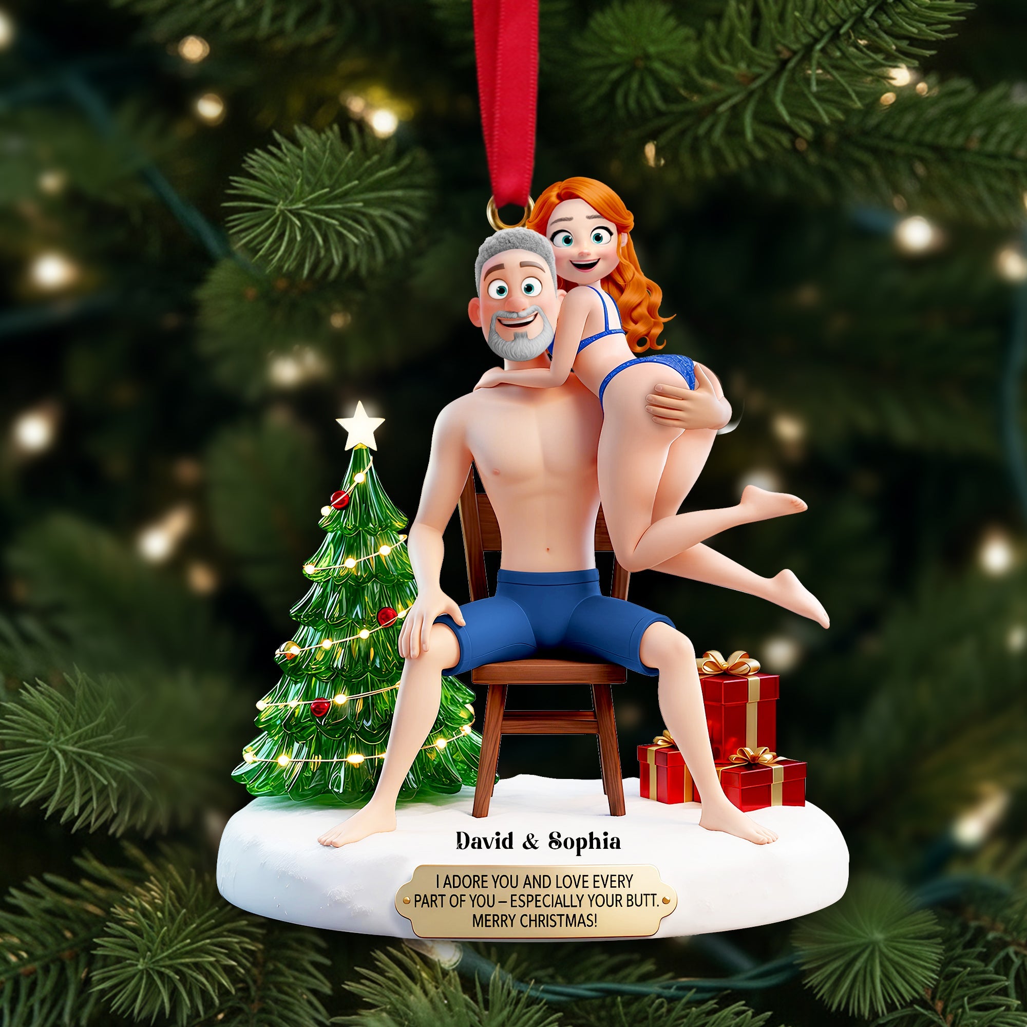 Love Every Part Of You Ornament - Custom Personalized Gift for Couples Ornament PopCulturePrints