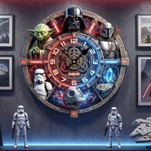 Load image into Gallery viewer, “Cherish Every Moment” - Personalized Deer Hunting Wall Clock - Unique Gift for Hunting Enthusiasts Hanging Wall Clock PopCulturePrints
