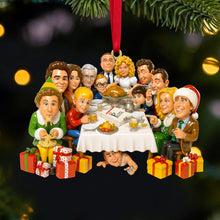 Load image into Gallery viewer, Celebrate Togetherness with Our Christmas Dinner Party Acrylic Ornament - Personalized Christmas Gift for Family and Friends Ornament PopCulturePrints

