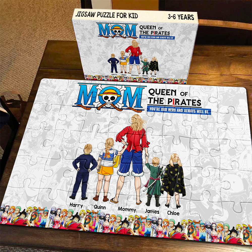 You're Our Hero - Personalized Jigsaw Puzzle for Mom, Queen of the Pirates Jigsaw Puzzles PopCulturePrints