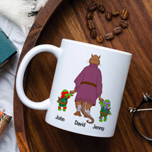 Load image into Gallery viewer, Custom Best Dad Ever Mug with Cartoon Characters Coffee Mug PopCulturePrints
